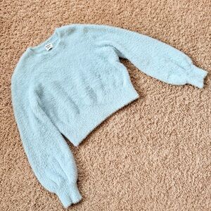 Sunday Best Cozy Light Blue Sweater